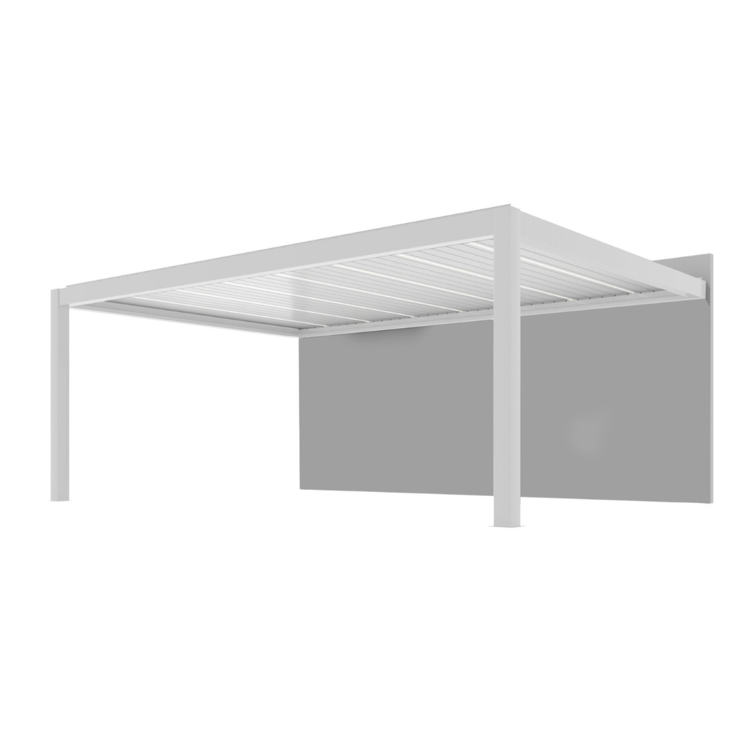 PERGOLA BIOCLIMATICA SUMMER BIANCA 6X4 ADDOSSATA MOTORIZZATA + LED