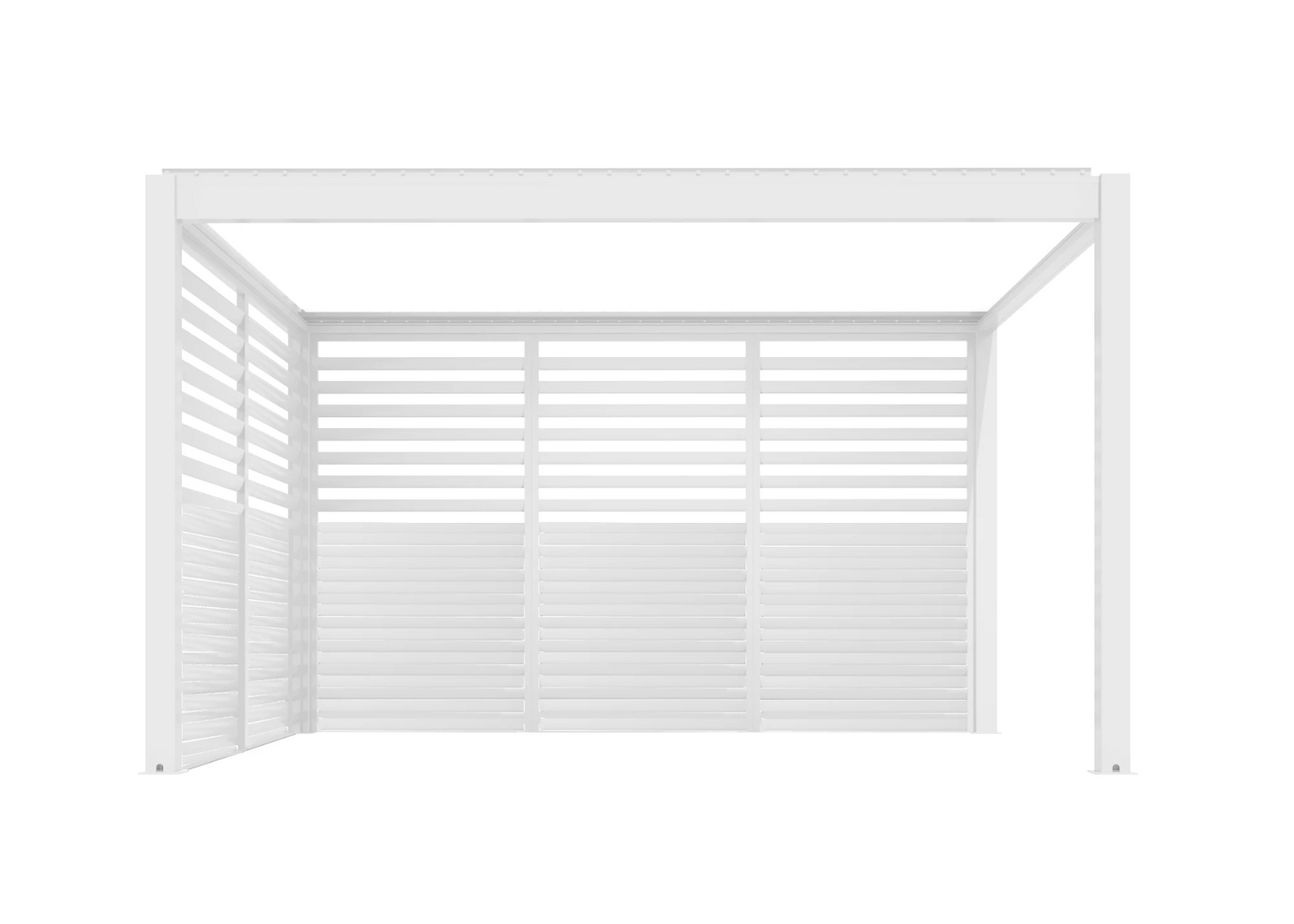 FRANGISOLE APERTURA LATO 4M PER PERGOLA BIOCLIMATICA SUMMER BIANCO