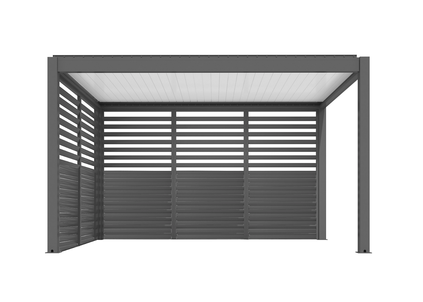 FRANGISOLE APERTURA LATO 4M PER PERGOLA BIOCLIMATICA SUMMER GRIGIO